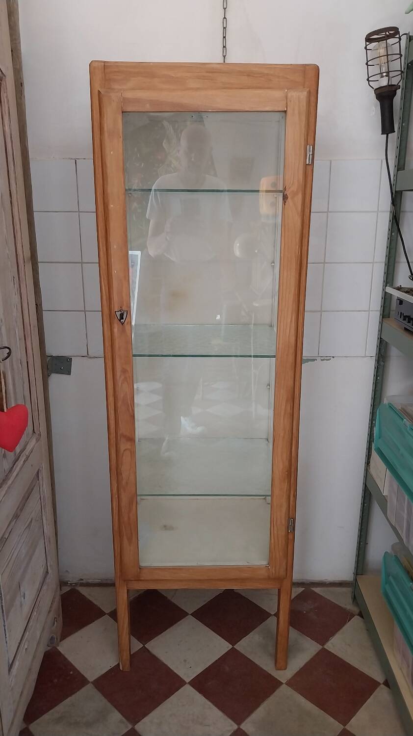 1950s medical display case