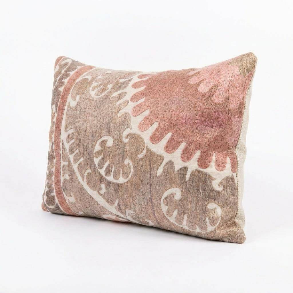 Vintage embroidered cushion cover 41x61 cm