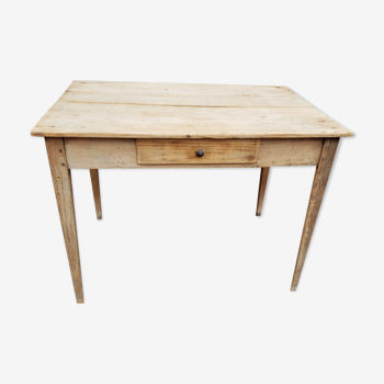 Table de ferme ou bureau bois blanc