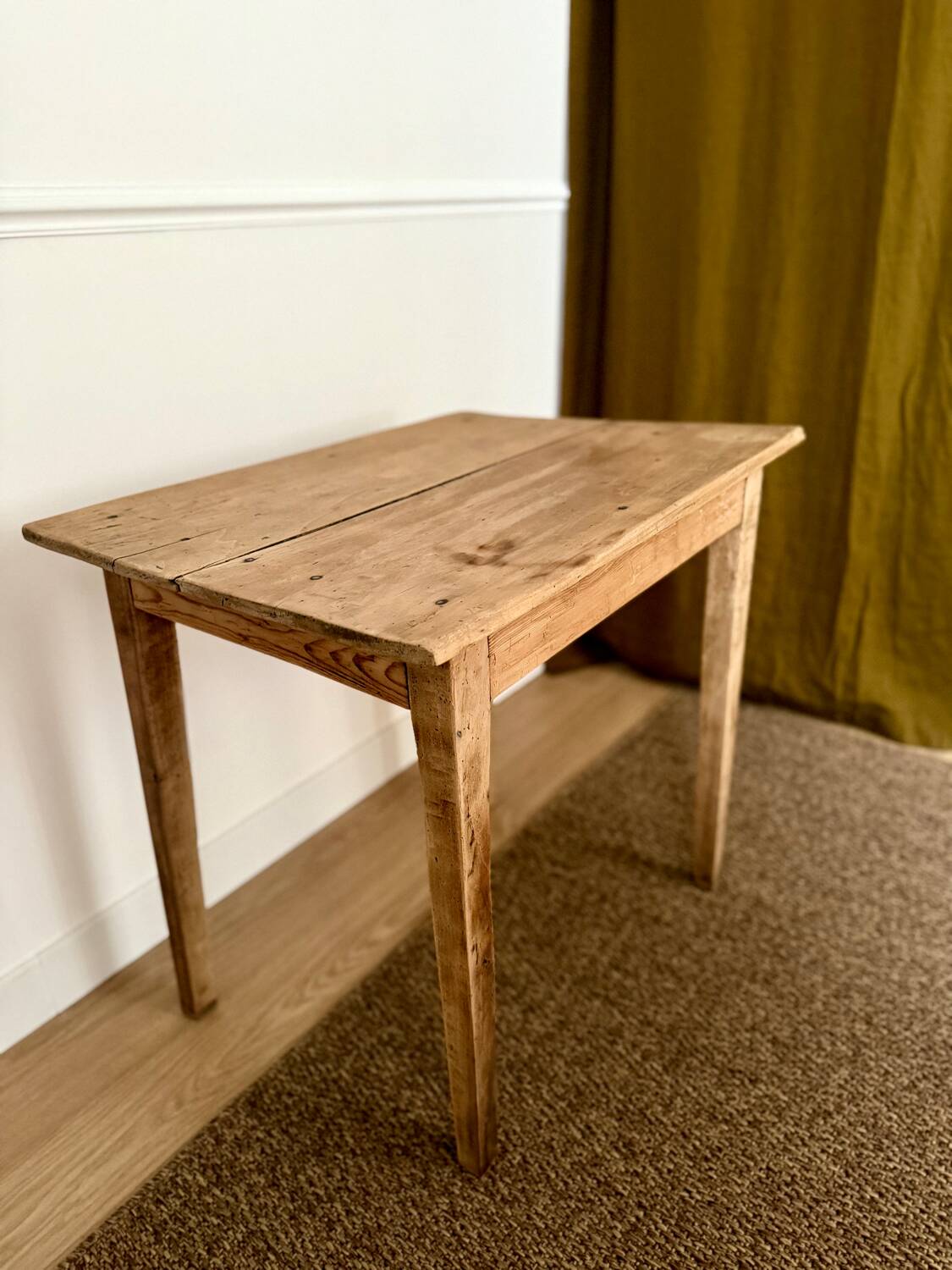 Renovated wooden side table or small desk