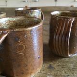 4 cups coffee a stoneware signed