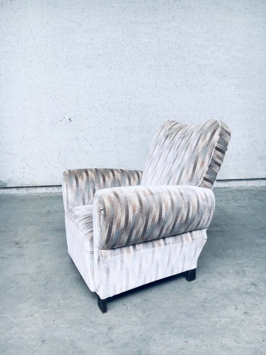 Set of Art Deco armchairs, Belgium, 1940s