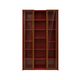 Mid-Century Afra & Tobia Scarpa Italian Wood Red Lacquer And Glass  Vitrine