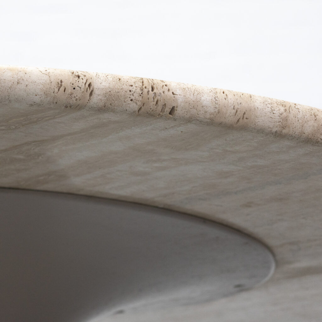 Travertin 'Finale' coffee table by Draenert 1970s