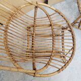 Series of rattan armchairs from the 70s