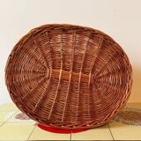 Large wicker cat basket
