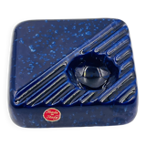 Cobalt blue ceramic ashtray, designed by Cari Zalloni