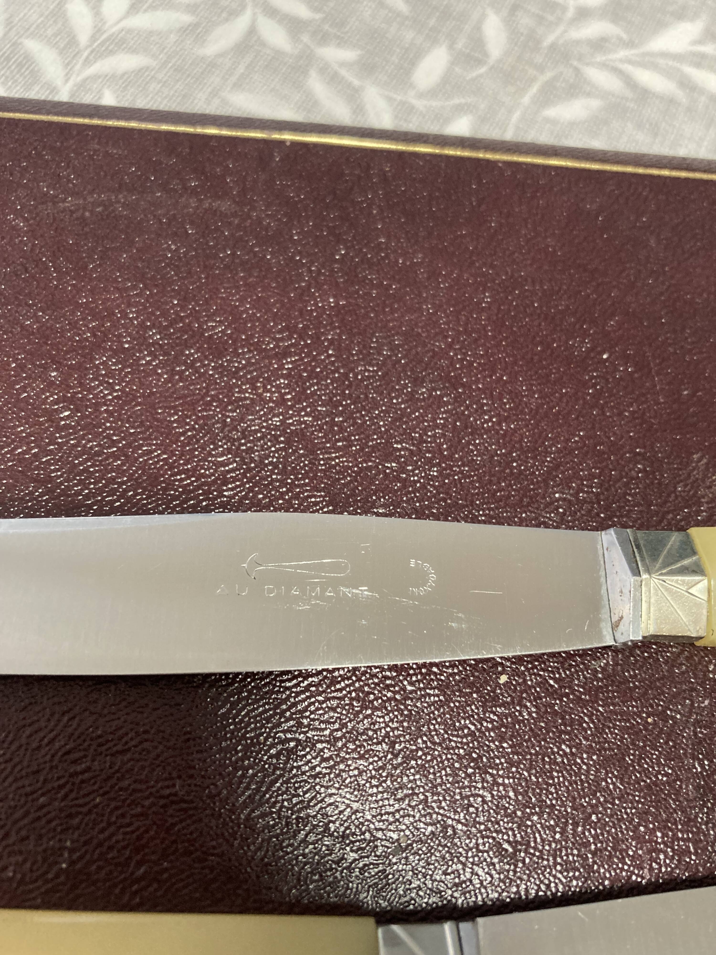 Box of 12 Art Deco knives