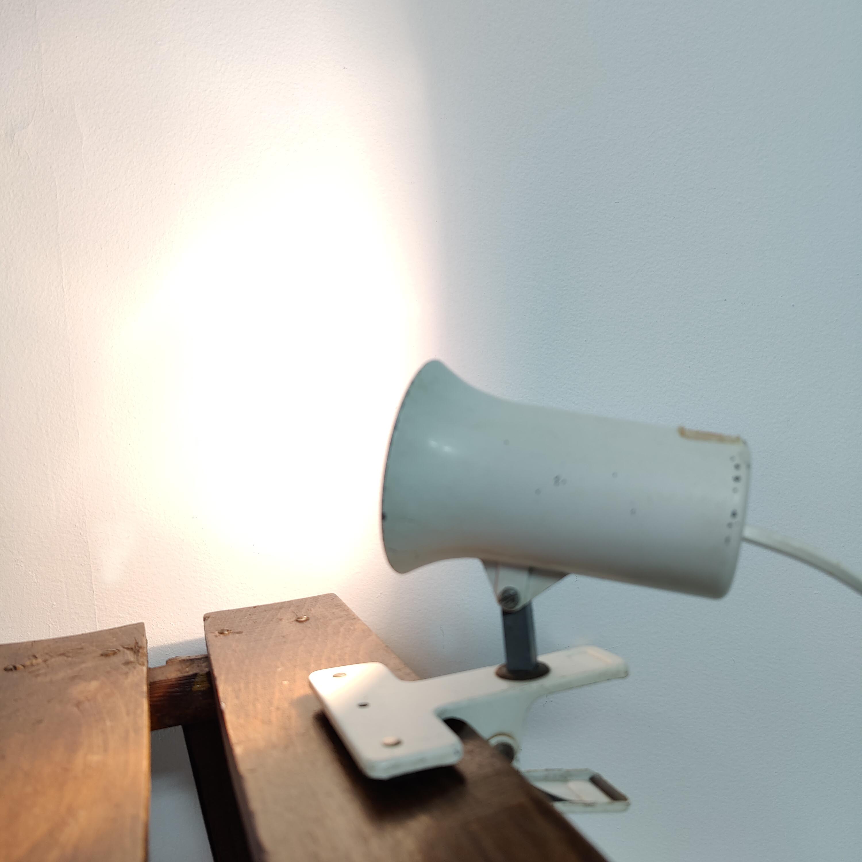 Lampe spot à pince Lita en métal années 70