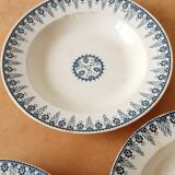 Three soup plates in Terre de fer, Sarreguemines, Algiers