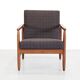 Fauteuil en chêne par Ejvind Johansson pour FDB Mobler, la chaise J65.