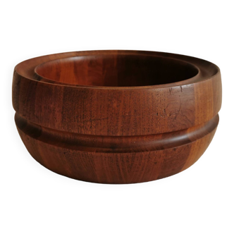 Huge Danish-designed bowl in solid teak.