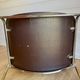 6 chrome sled armchairs Soudexvinyl brown vintage Skaï 70s