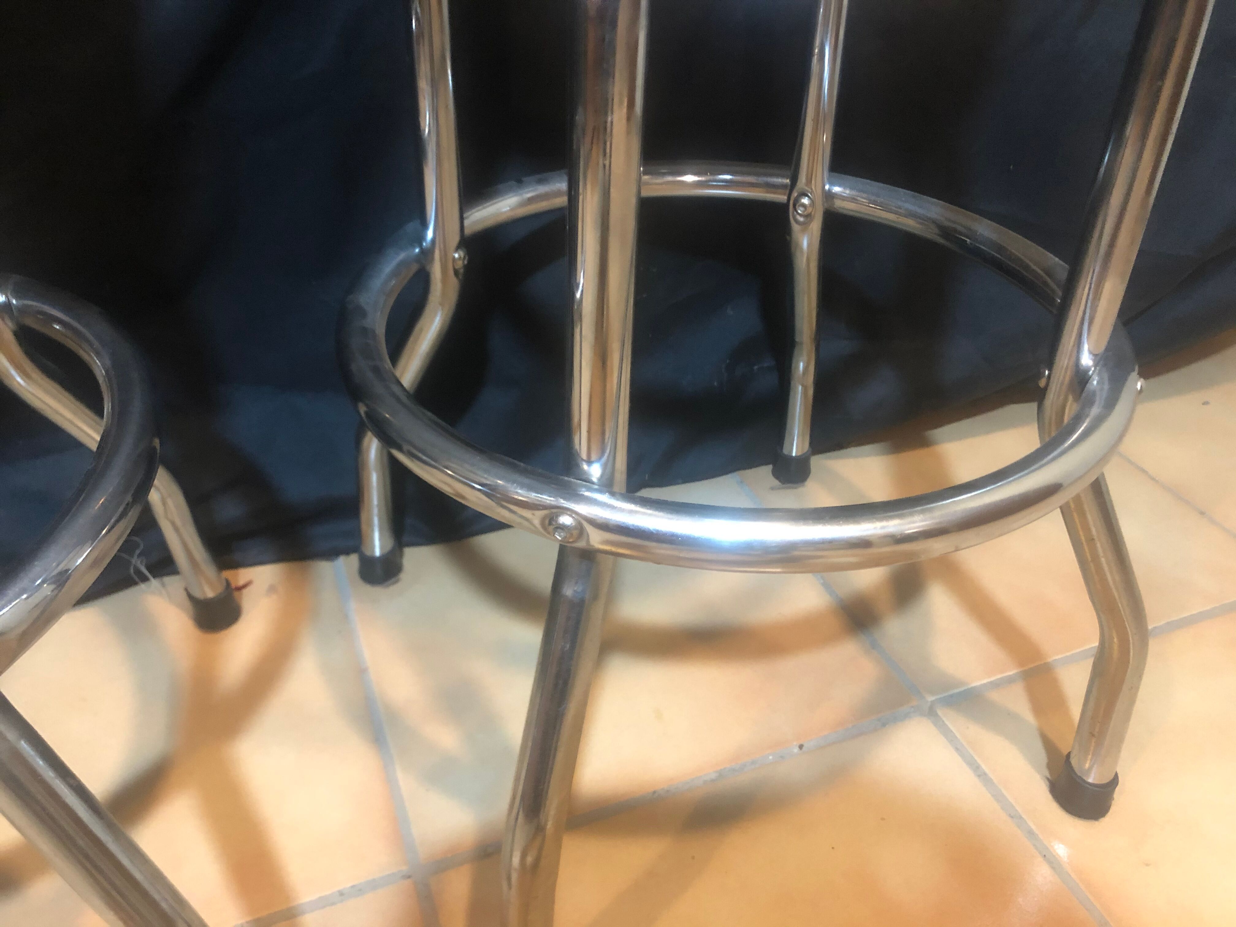 Paire de tabourets de bar américain années 50/60