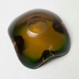 Murano 60's green and yellow ashtray