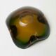 Cendrier Murano des années 60 vert et jaune