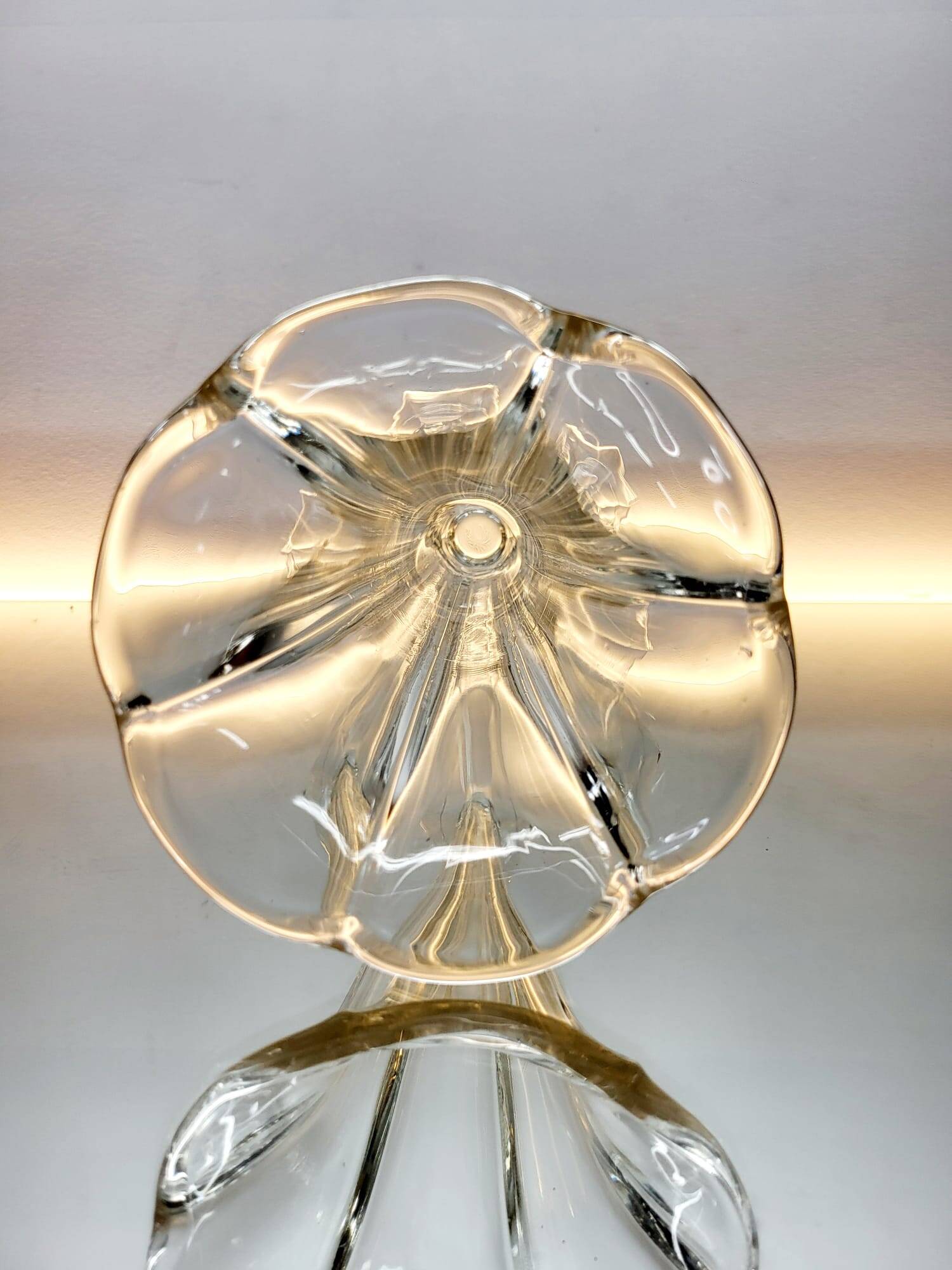 Val Saint Lambert Art deco vaas, serie Luxval model Américain L transparant