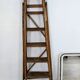 Vintage wooden painter's stepladder - authentic patina