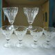 Lot de 6 verres en cristal