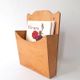 Wooden box for wall mounting, mail holder