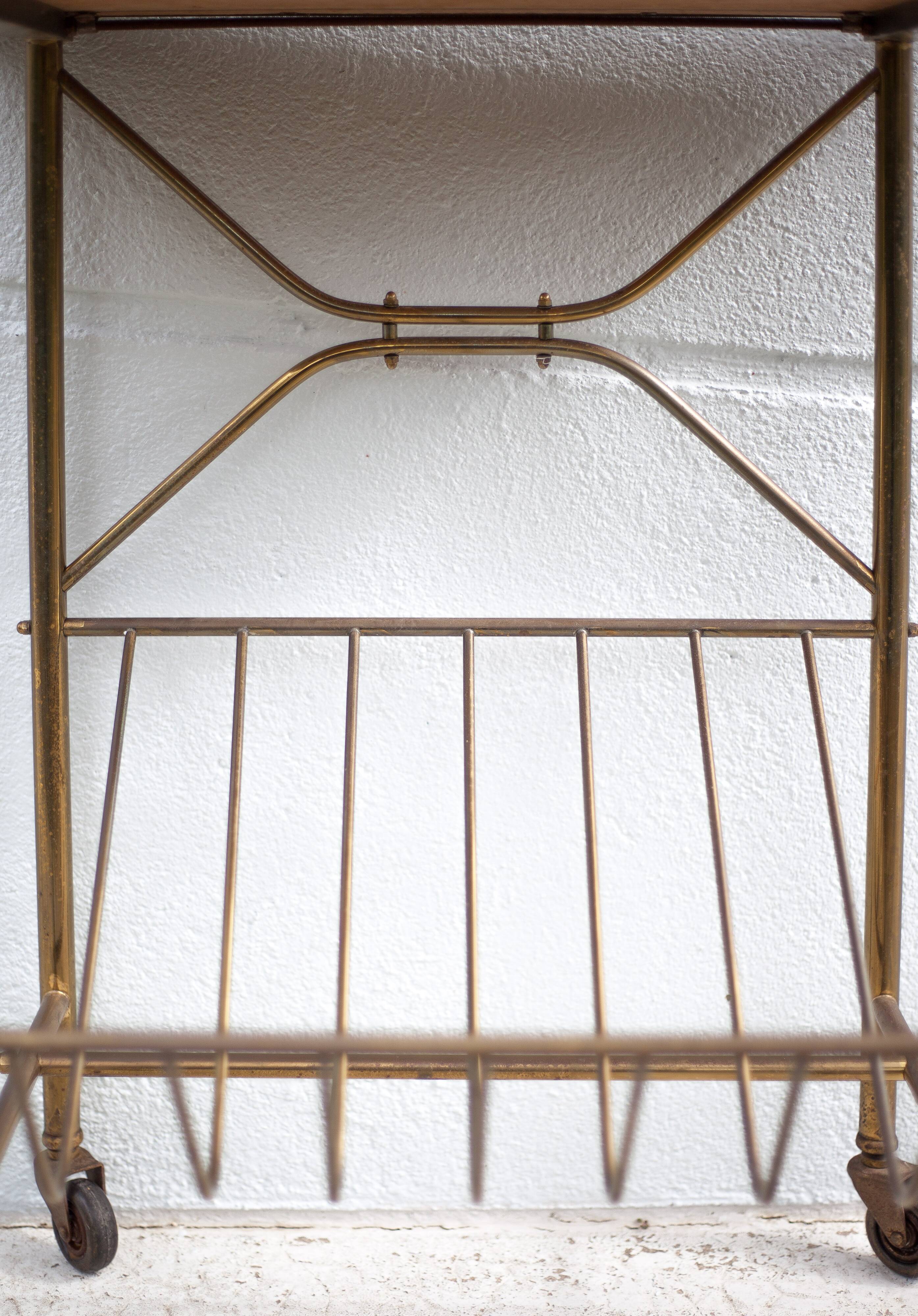 Vintage trolley, trolley on wheels