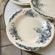 Set of 5 hollow plates Terre de Fer Salins model "Rocaille"