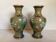 Pair of cloisonné enamel vases