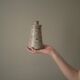 Soliflore vase ceramic pyrite sandstone minimalist design handmade Scandinavian pottery