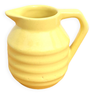 Small yellow milk jug Onnaing circa 1930