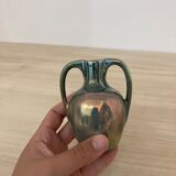 Small Vichy enamel vase