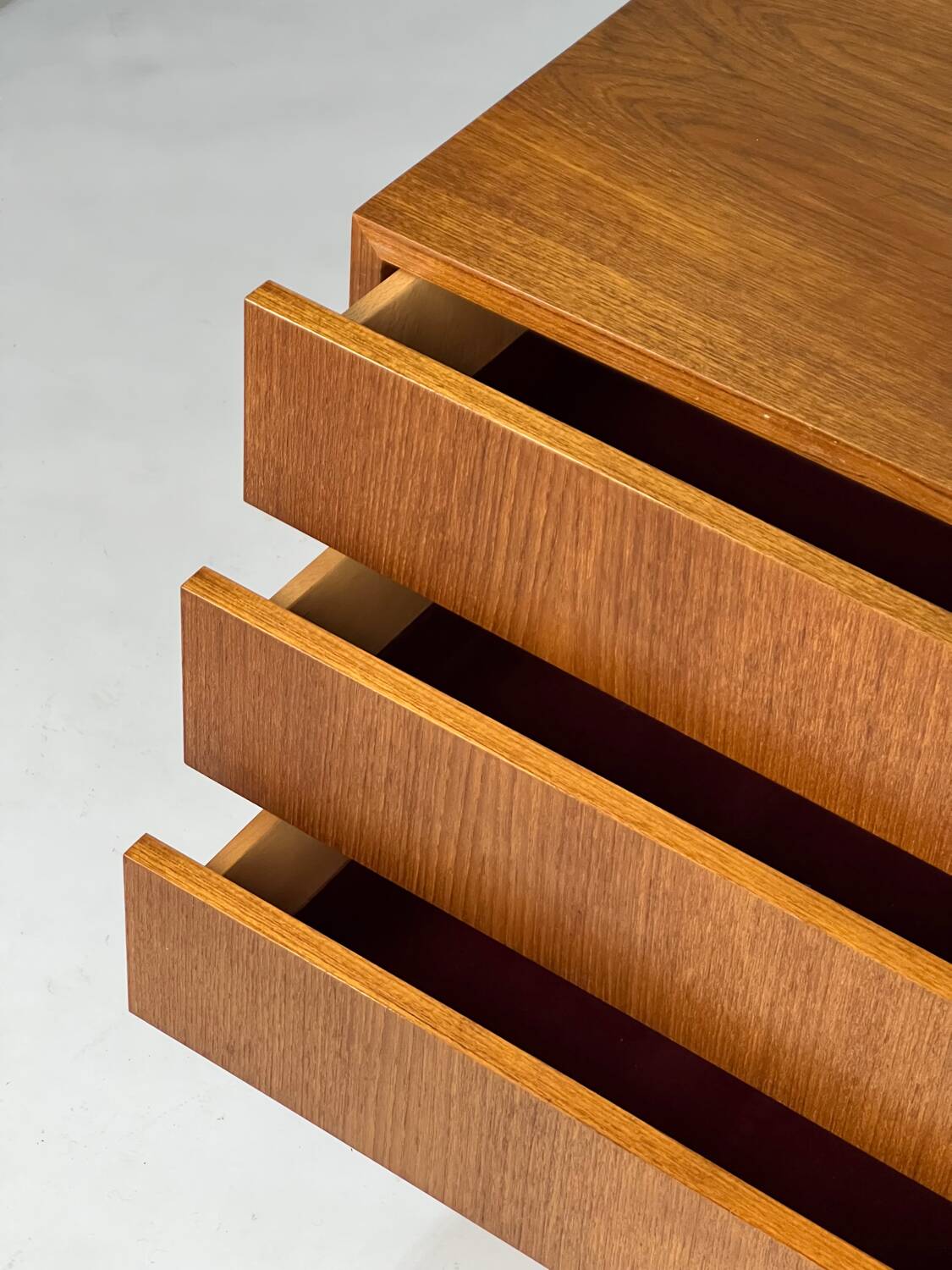 Vintage teak sideboard chest of drawers 60s mid-century design