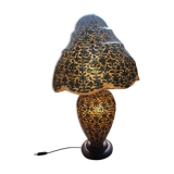 Camel leather lamp