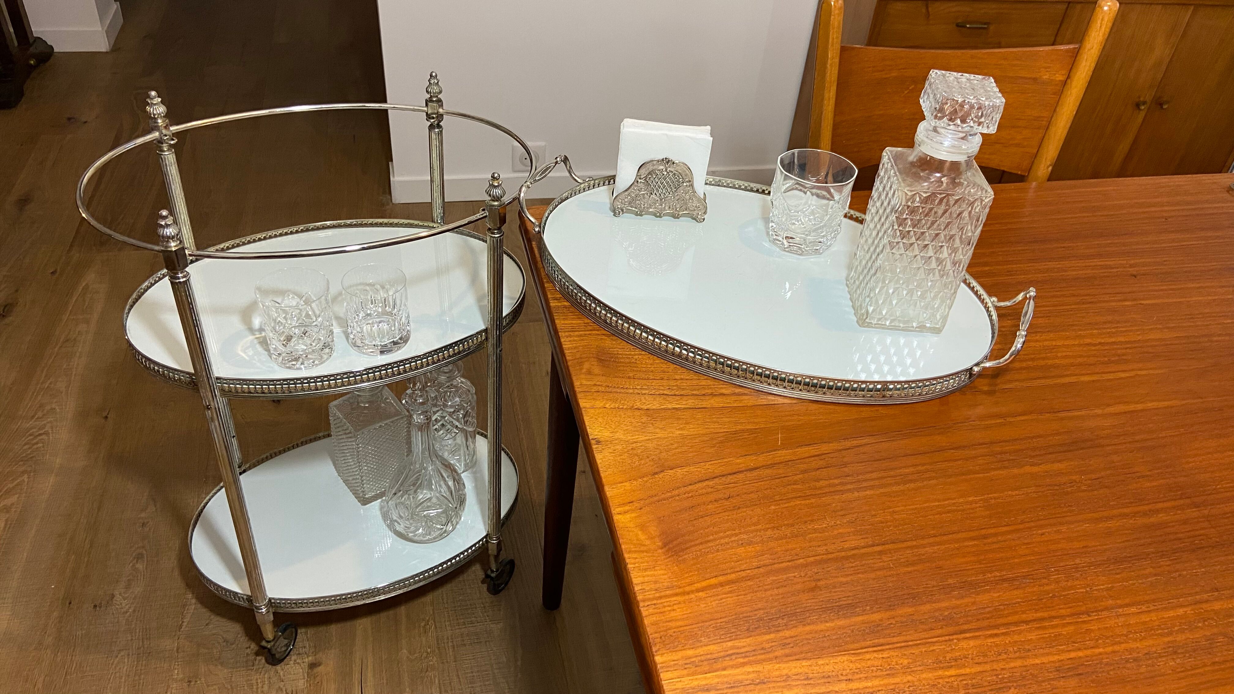 Oval roller serving table 1960/70