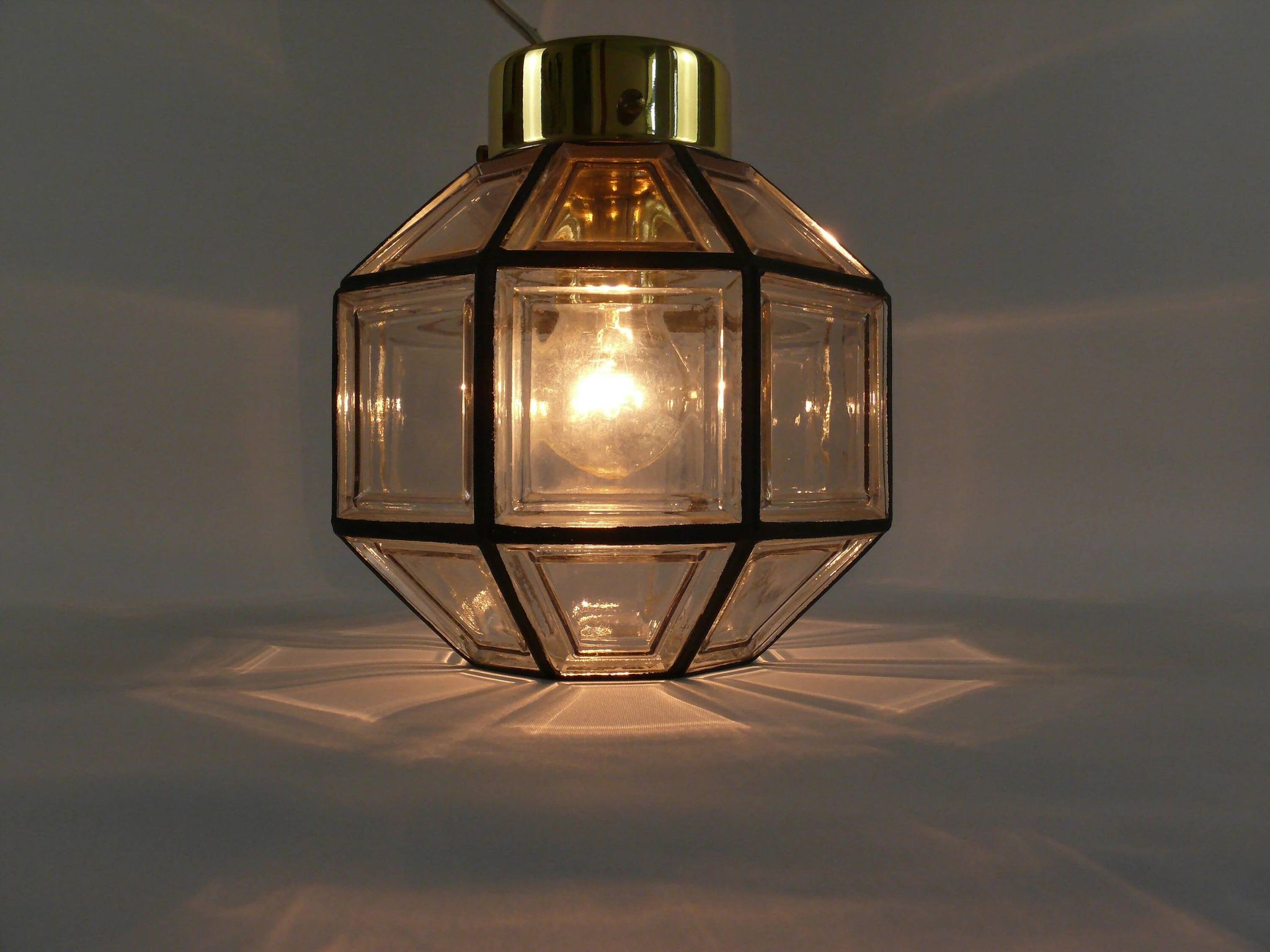 Hans-Agne Jakobsson ceiling lamp/wall light for Glashütte Limburg, 1970s, pendant, ceiling light