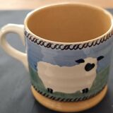 Stoneware Mug, Sheep Decor, Pottery by Nicolas Mosse.