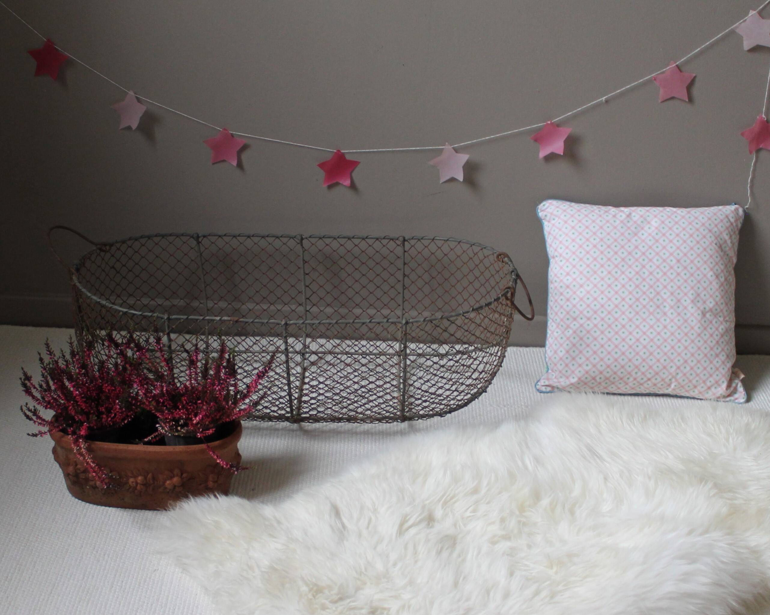 Vintage wire basket