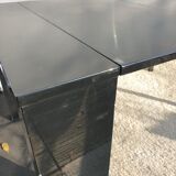 Table with extendable mechanism XXL black lacquer