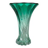 Vintage green Murano vase, Italy, 1970s