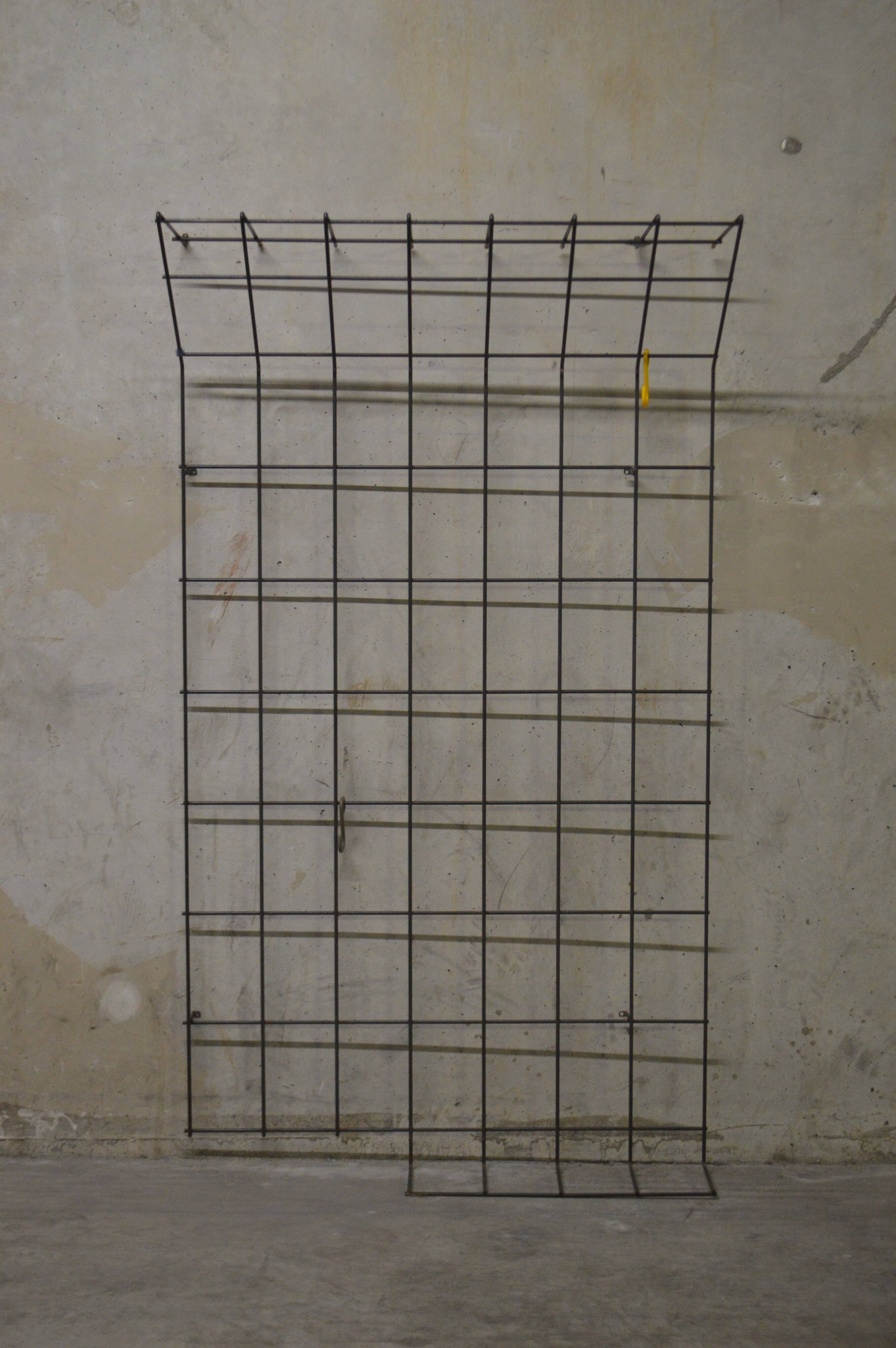 Vintage Scandinavian string coat rack from the 1960s, designed by Karl Fichtel