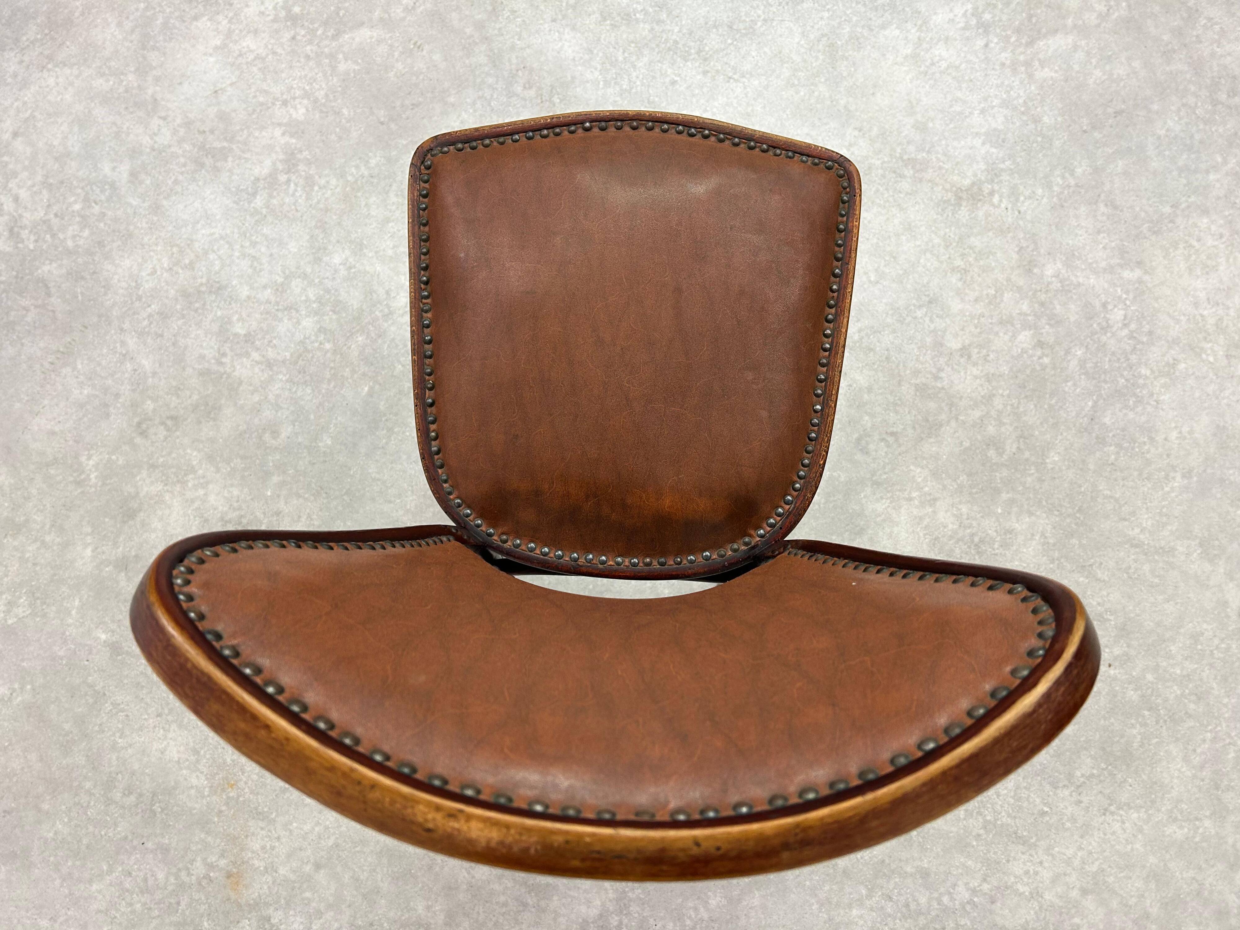 Set of 3 dining chairs by Gustav Siegel for J&J Kohn