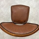 Set of 3 dining chairs by Gustav Siegel for J&J Kohn