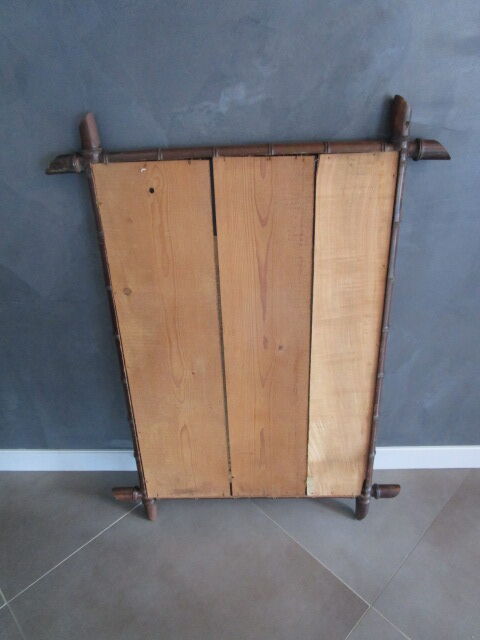 Antique bamboo mirror
