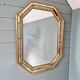 Miroir à parcloses en bois doré, Deknudt (Belgique),1970