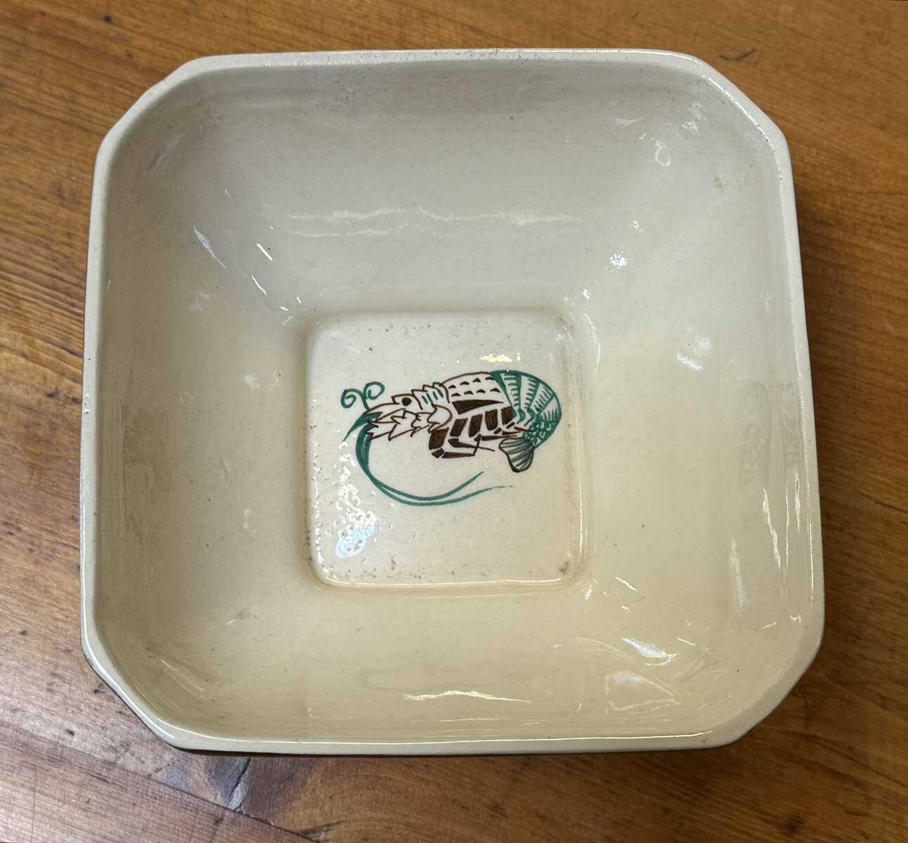 Service à langoustes en faience de Quimper des années 1930