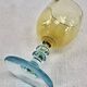 6 old two-tone George Sand wine glasses