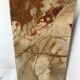 Coffee table with gilded metal base and onyx top from the 60/70