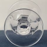 8 coupes à champagne anciennes en cristal taillé Talleyrand Baccarat 1930