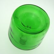 Lady-jeanne bottle-green glass canister - 2 litre capacity - vintage 70s