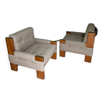 Pair of 70s armchairs