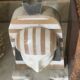 Art Deco "Egyptian Revival" pair of bookends in carved alabaster